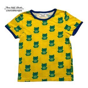 Toby Tiger 5/6Y Yellow Frog Tee Shirt